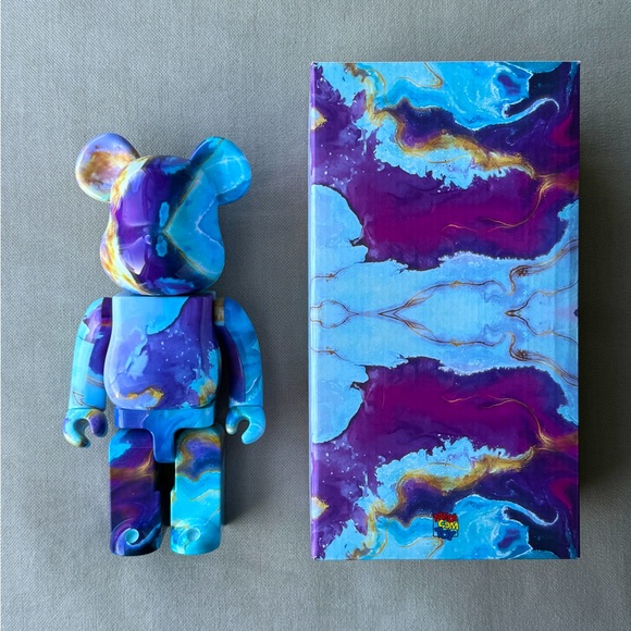 💜Medicom💜BE@RBRICK Marble 400% Bearbrick Figure - Picture 1 of 9